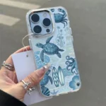 Clear Sea Turtle Coral Flower Starfish Case — iPhone 13 Pro to 17 Pro Max - Image 4