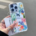 Clear Sea Turtle Coral Flower Starfish Case — iPhone 13 Pro to 17 Pro Max - Image 2