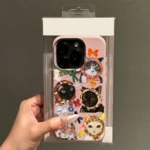 Cute Cloth Cat Cover Case — iPhone 13 Pro to 17 Pro Max