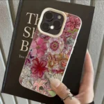 Floral Colorful Collage Pattern Lychee Case — iPhone 13 Pro to 17 Pro Max - Image 4