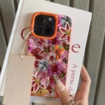 Luxurious Beaded Flower Lychee Case II — iPhone 13 Pro to 17 Pro Max - Image 4