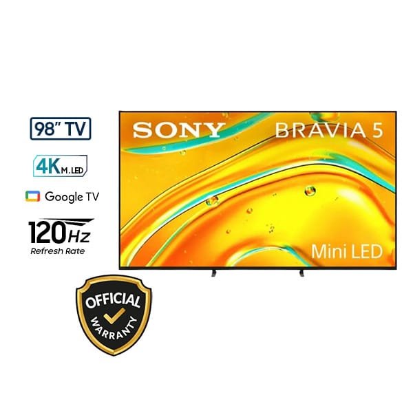 Sony Bravia 5 98 Inch Class Mini LED 4K HDR Google TV (K-98XR50)