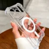 Luxury MagSafe transparent bumper phone case for iPhone Pro Max