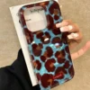 Smudge leopard print phone case for iPhone Pro Max