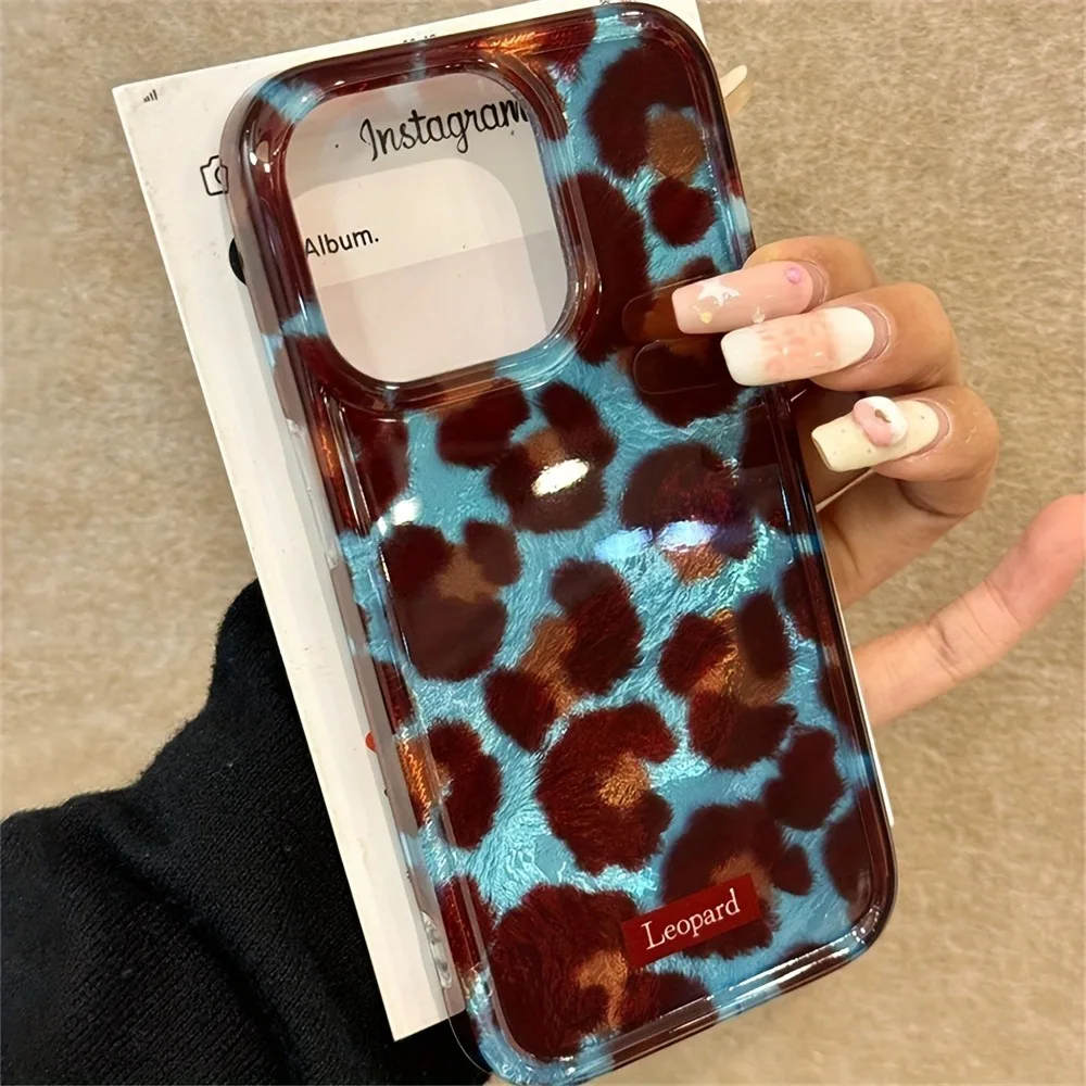 Smudge leopard print phone case for iPhone Pro Max