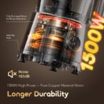 Oraimo OmniBlend 1500W 4-in-1 Multifunctional Blender (OBL-581A) - Image 4